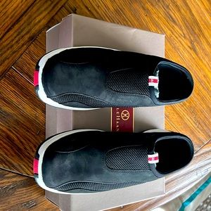 Cole Haan black Nubuck 7.5 N mules NWT style: Air Captiva - NARROW. Size 7.5AA